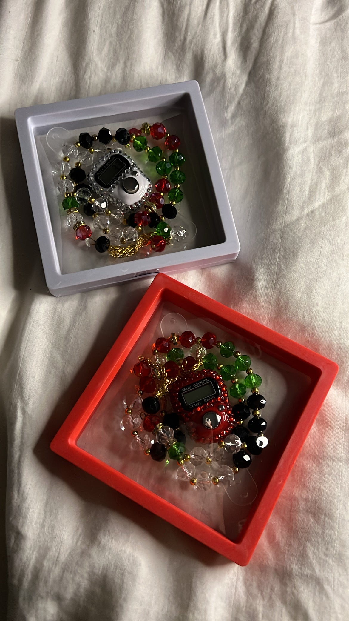 Palestine Digital Dhikr Counter with Crystal Tasbih